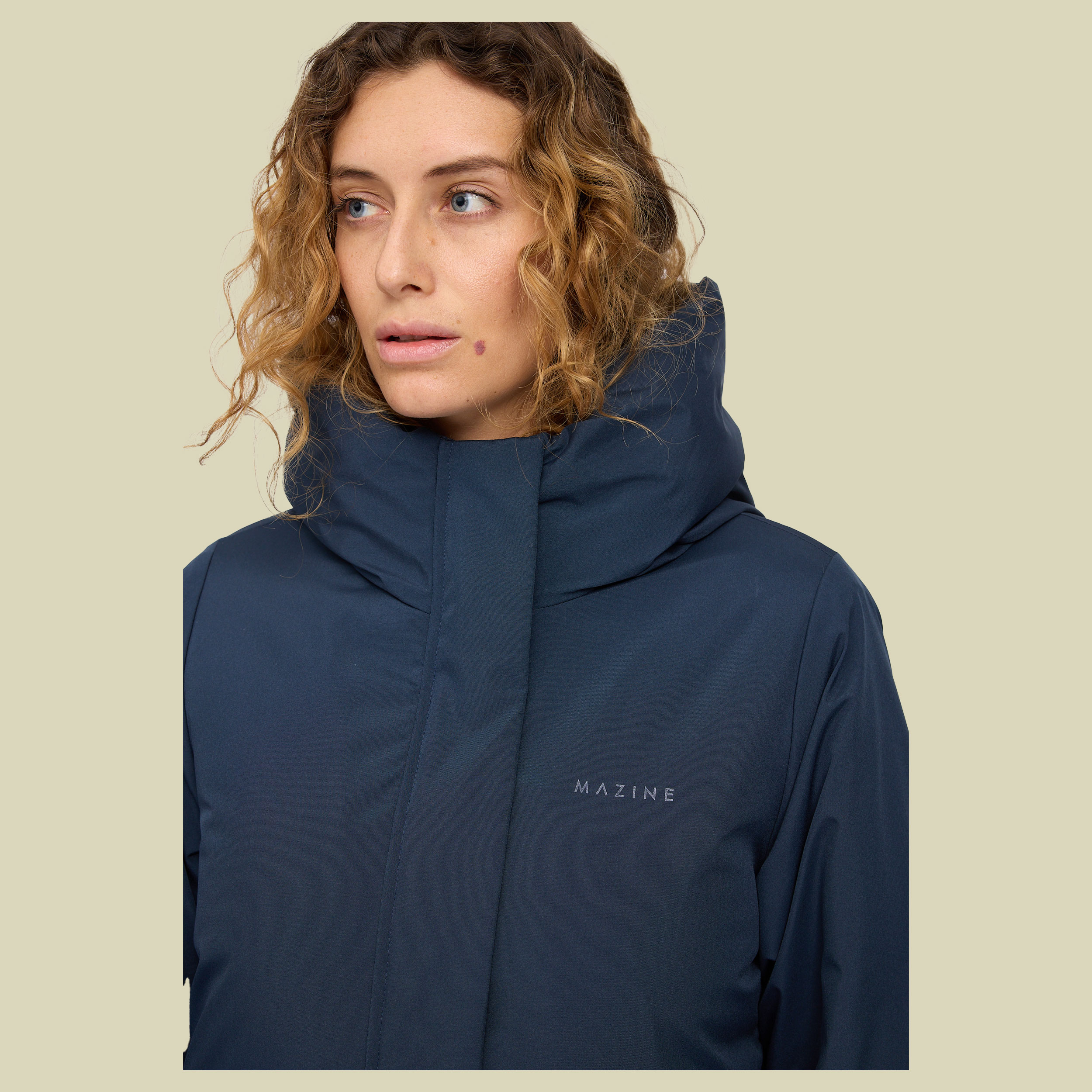 Basic Padded Parka Women S blau - Farbe dark navy