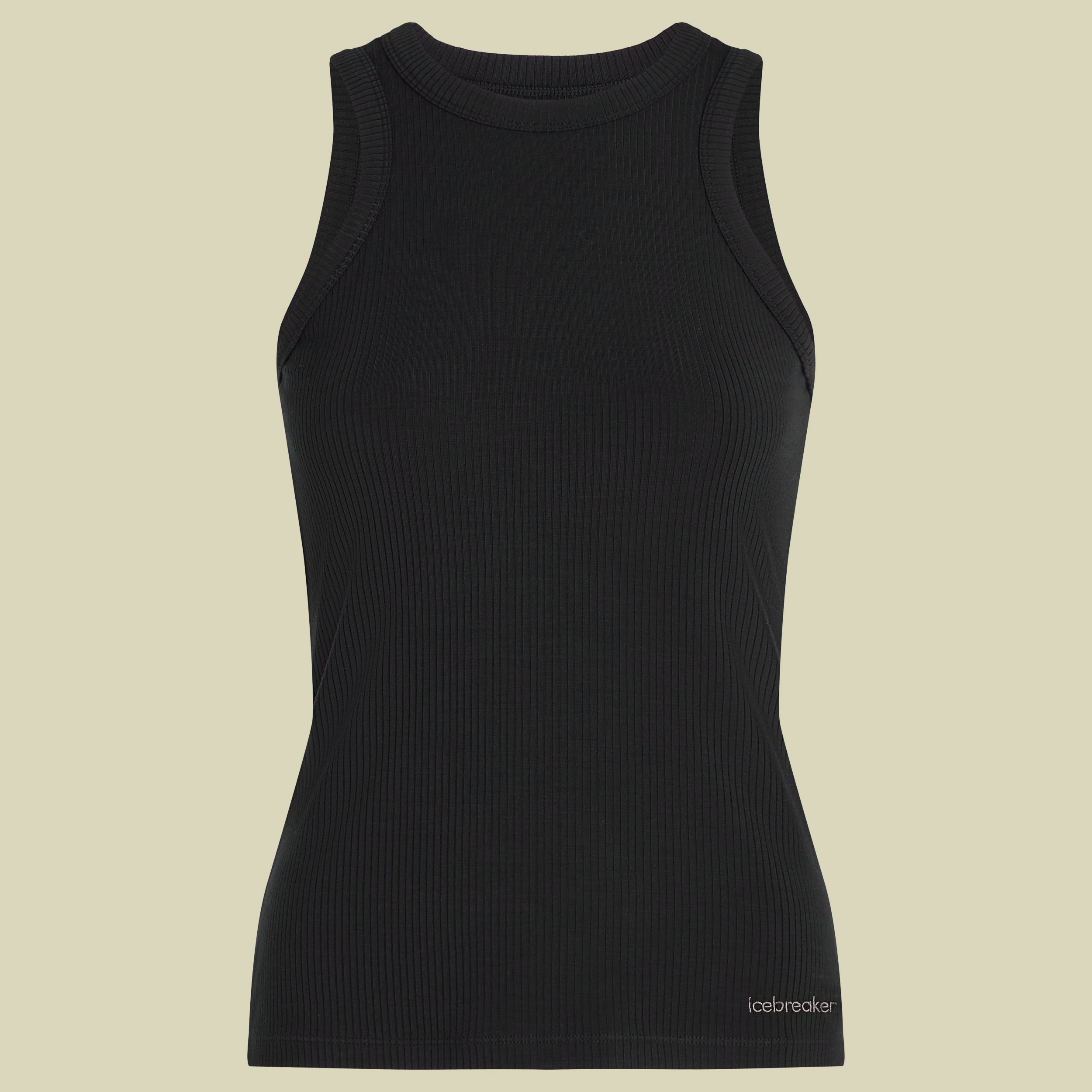 Merino Rib Lotus Tank XL schwarz - black