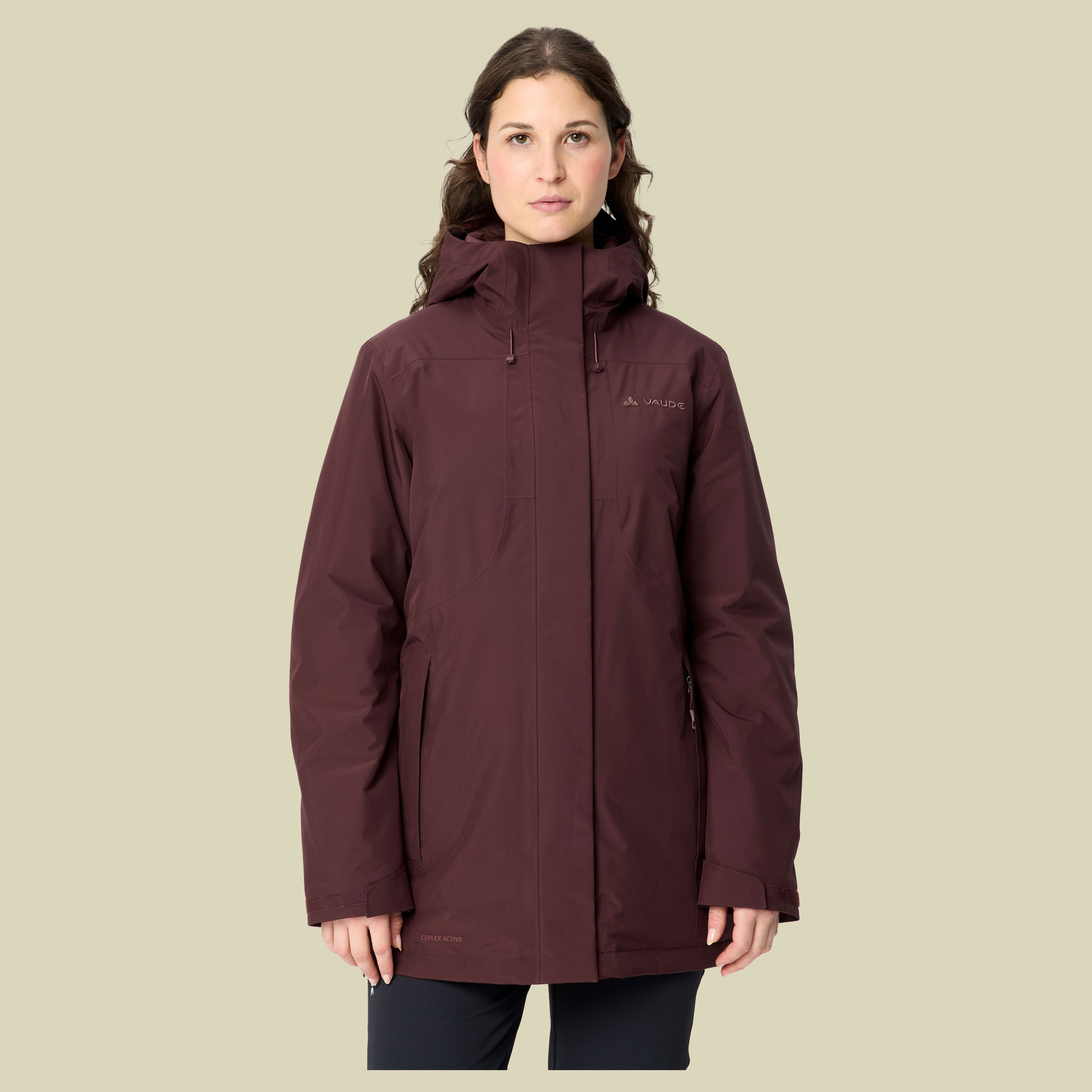 Rosemoor Padded Parka Women 38 braun - dark oak