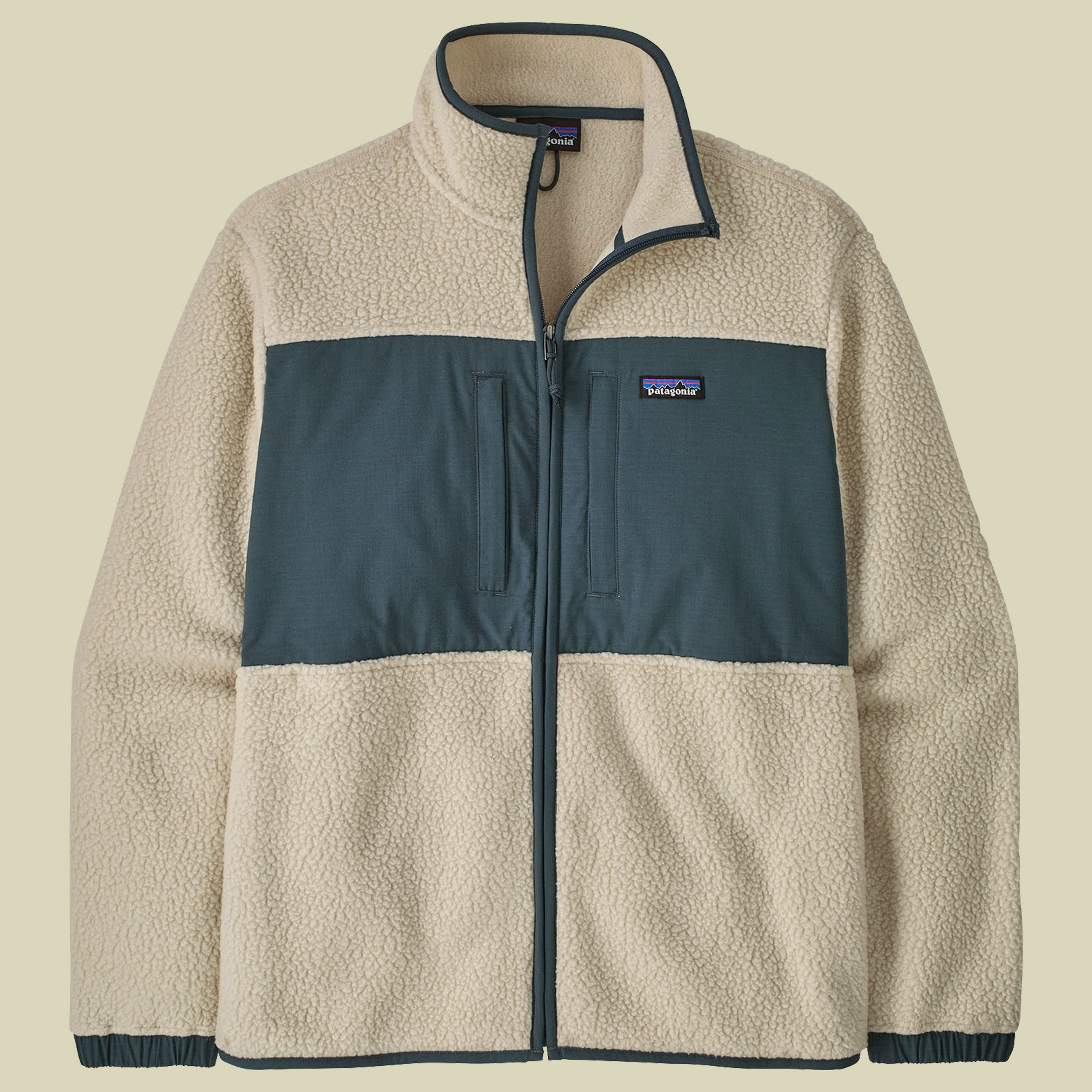 Retro Pile Patch Jacket Men L mehrfarbig - pelican