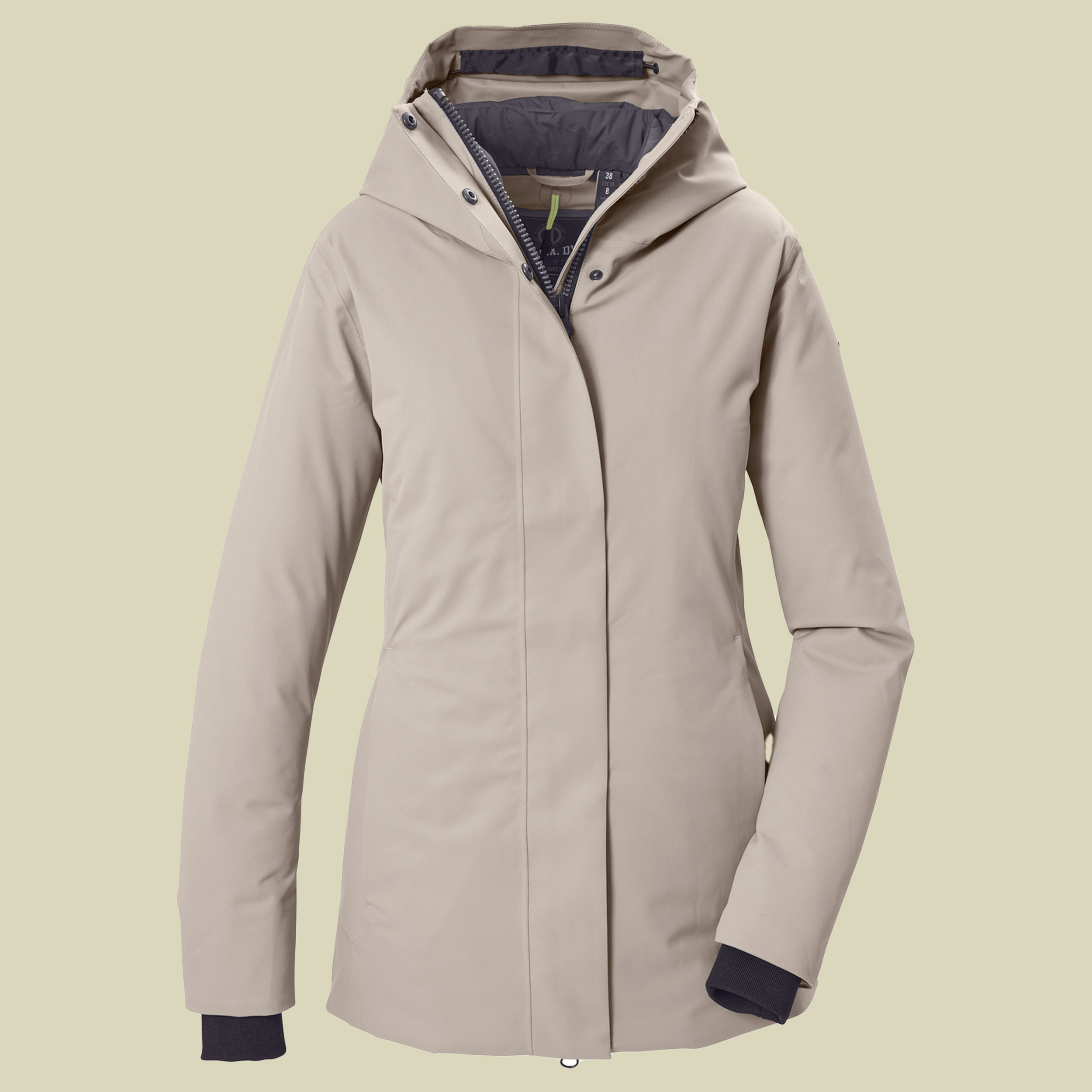 Funktionsjacke mit Kapuze Women 36 hellsand