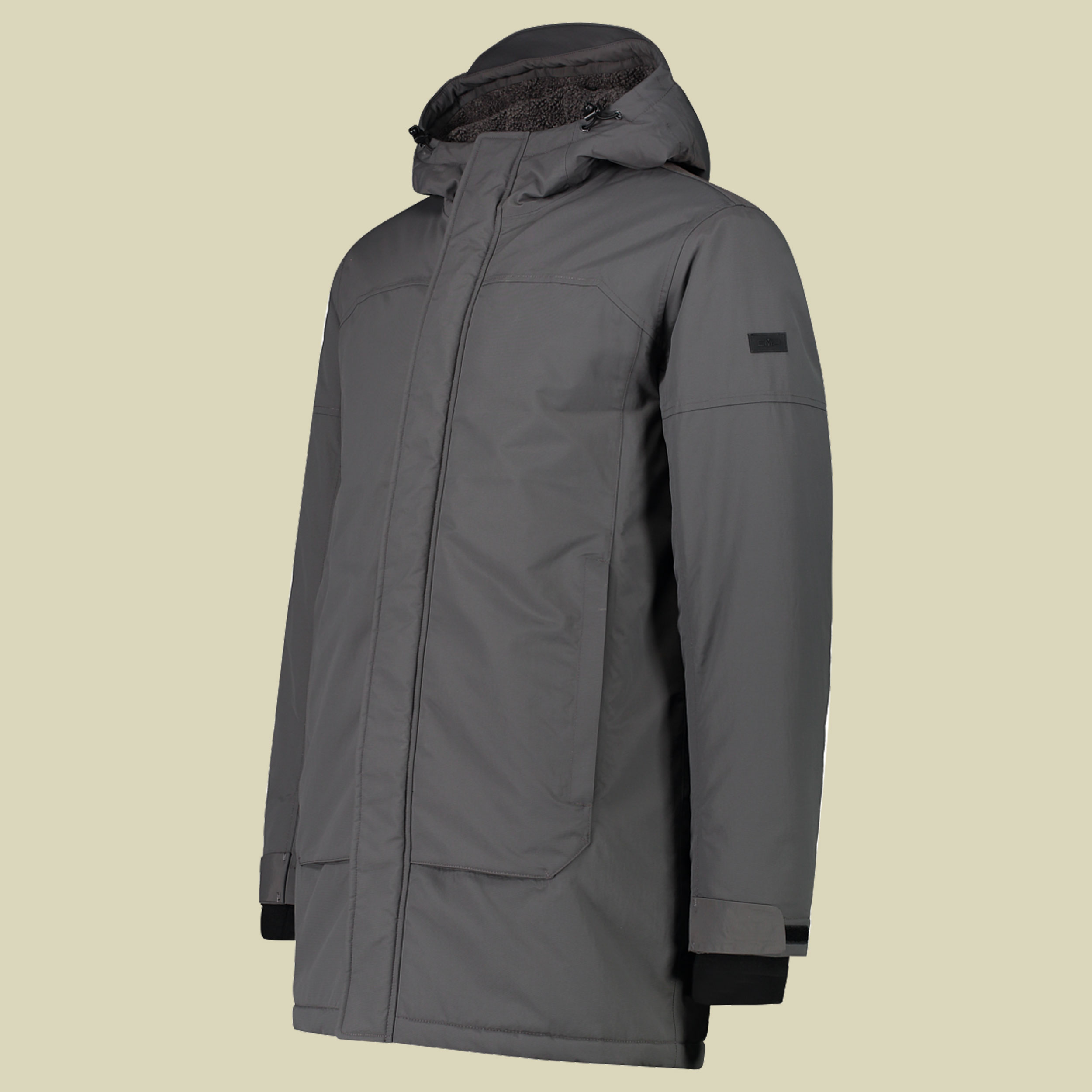 Man  Parka Fix Hood 56 grau - Farbe dust