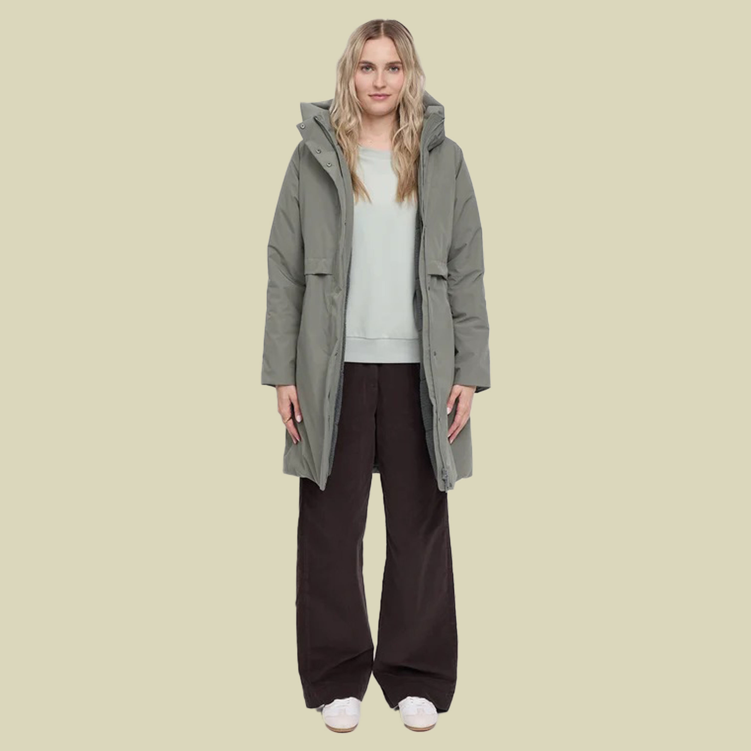 Basic Padded Parka Women XS grün - light bottle