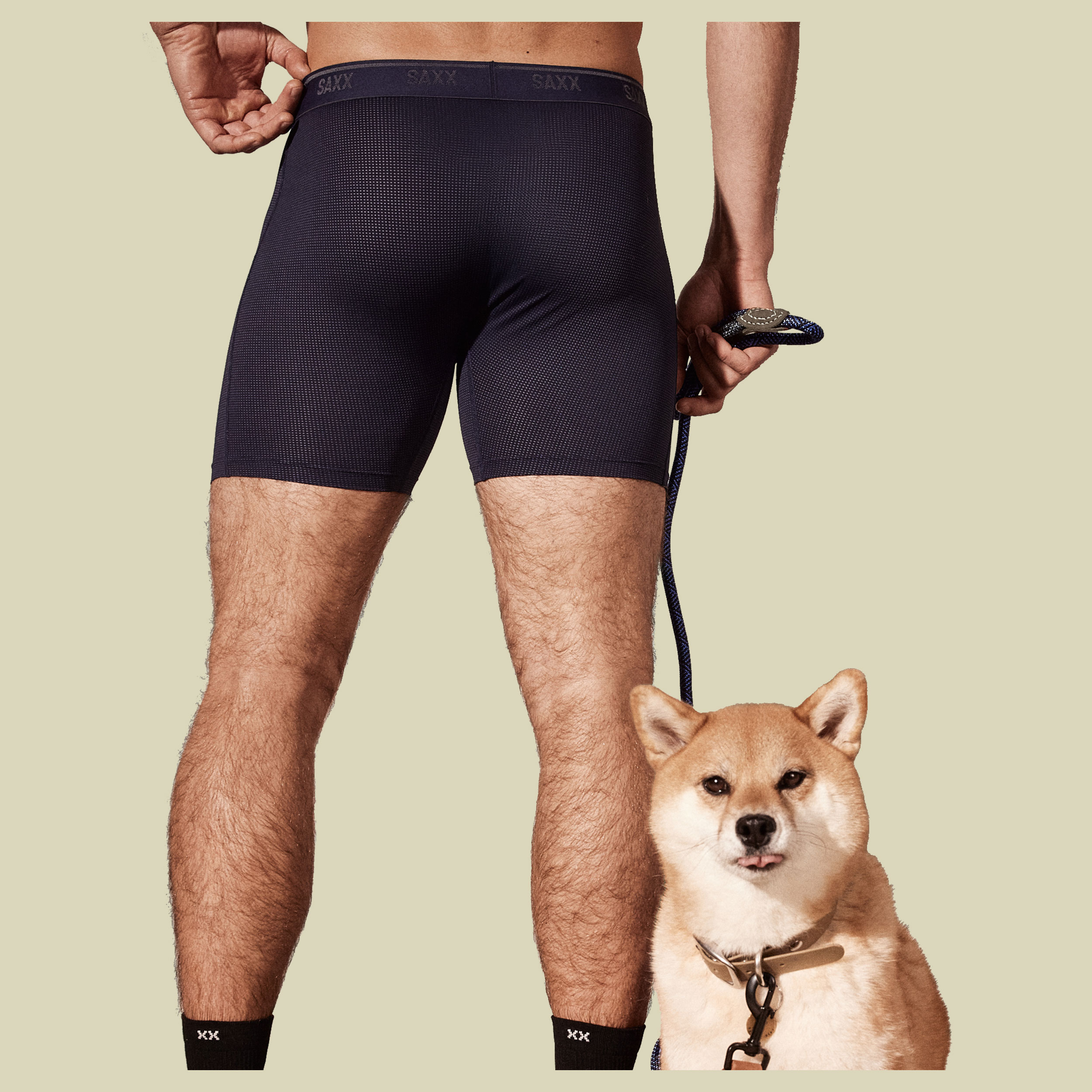 Quest Quick Dry Mesh Boxer Brief Fly XXL blau - maritime