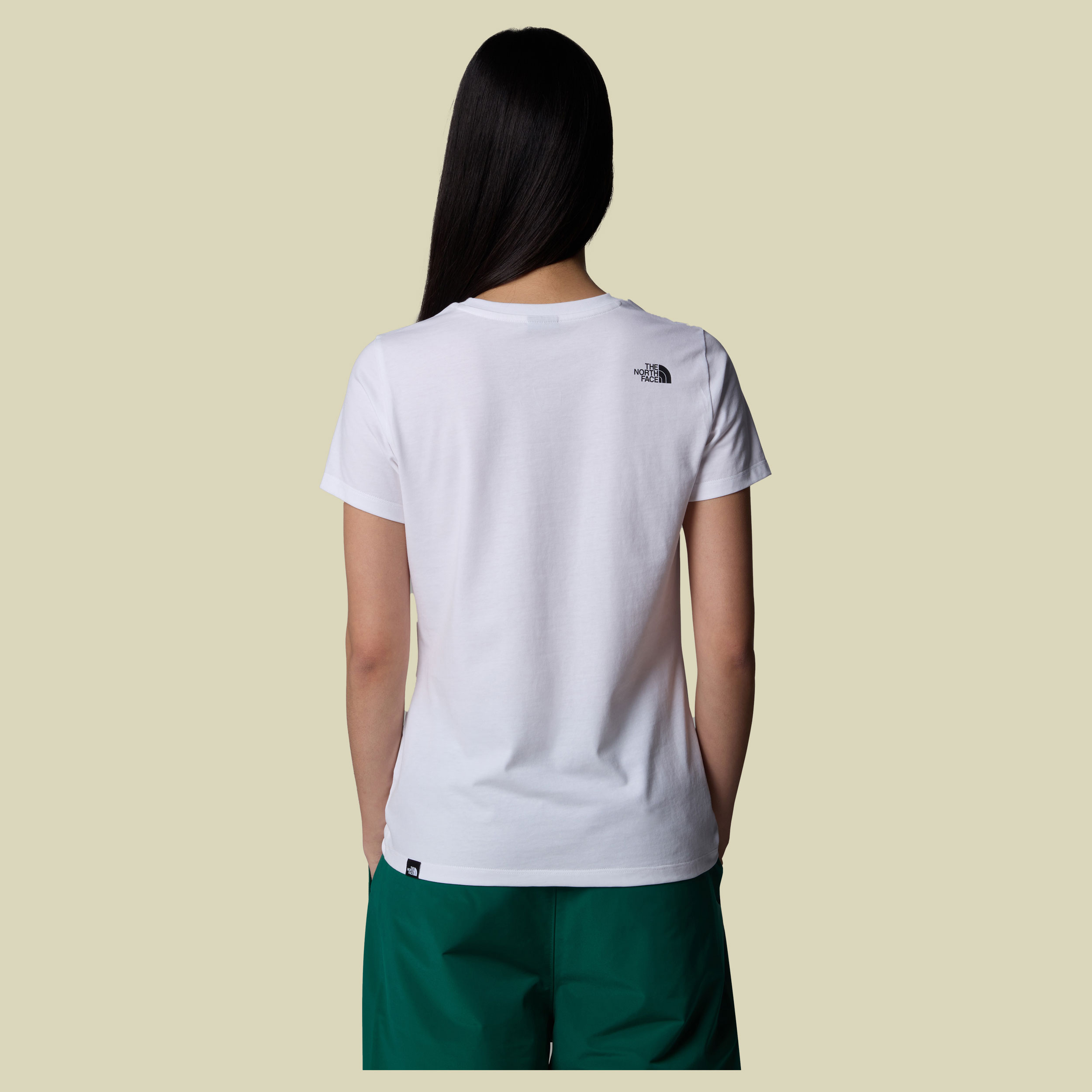 Women S/S Simple Dome Slim Tee XL weiß - TNF white