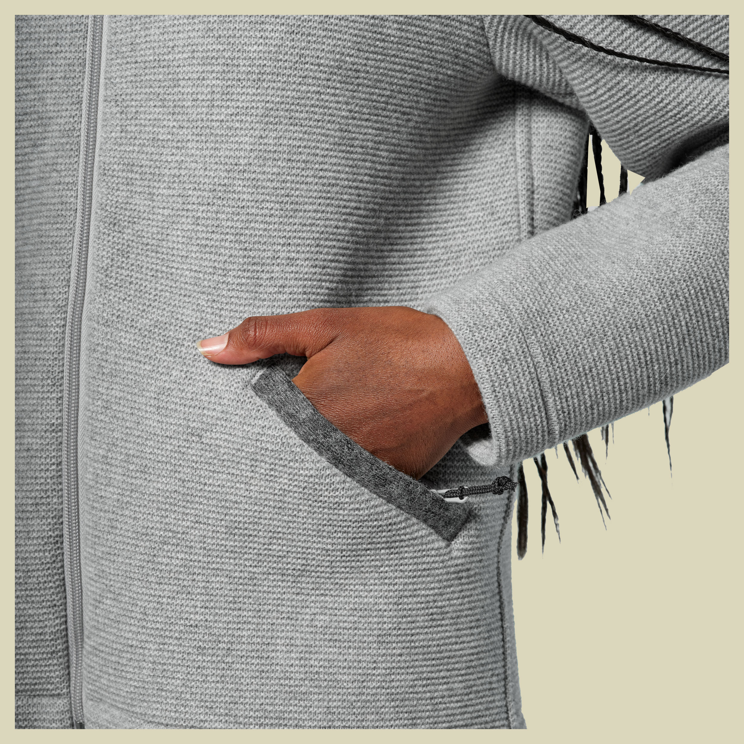 Fanes Sarner Jacket Women 42 grau - silver melange