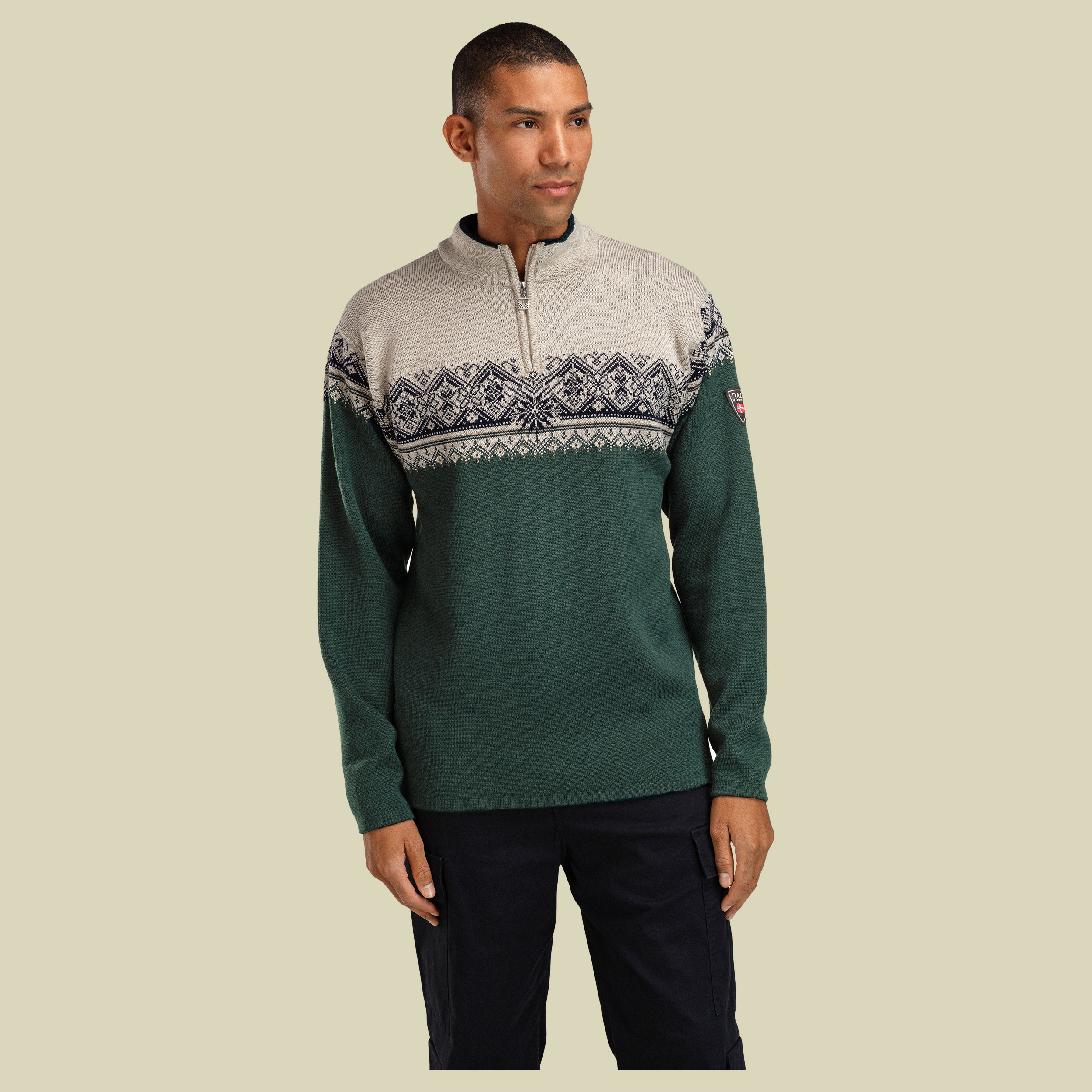 Moritz Sweater Men grün XL - pine green/sand mel/marine