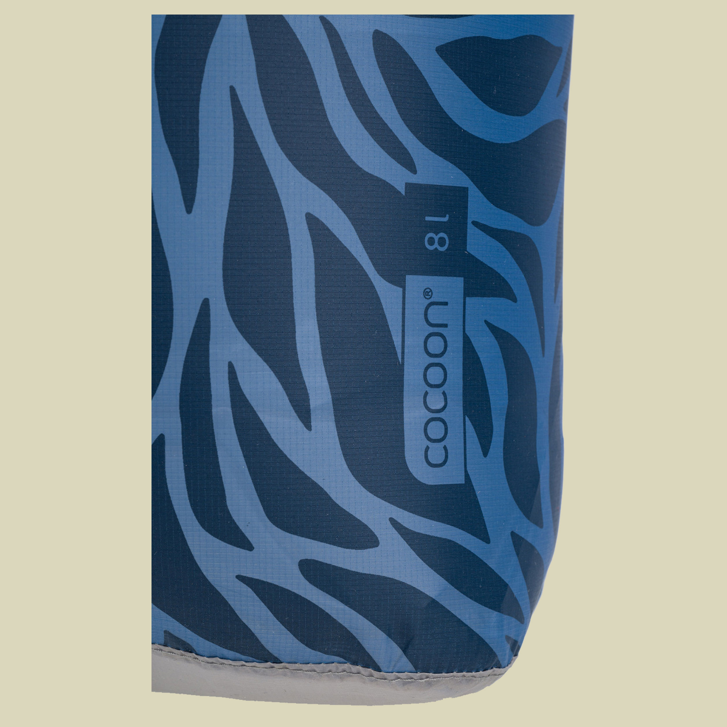 Drybag Hyperlight 8L blau - blue leaves