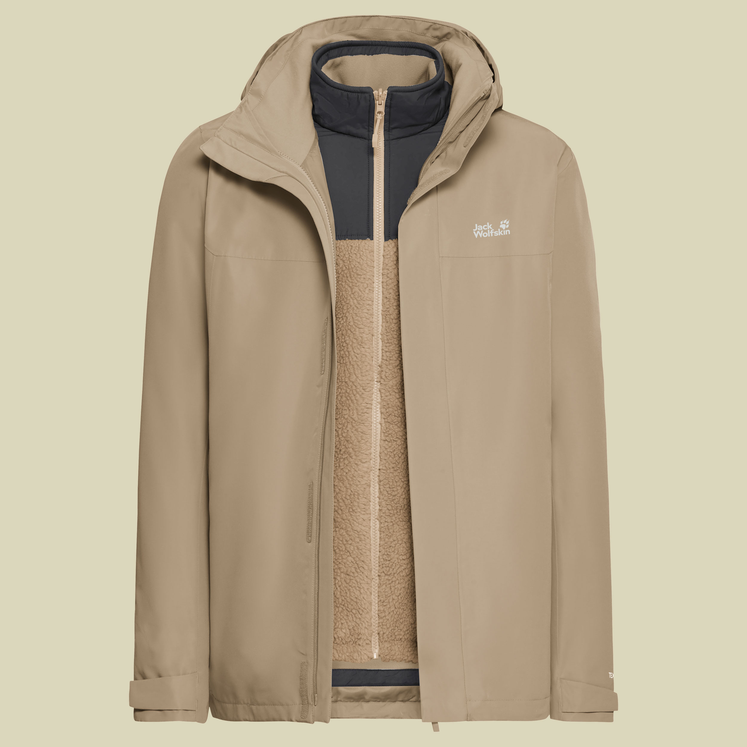 Stonelite 3in1 Jacket Men XXXL braun - hazel wood