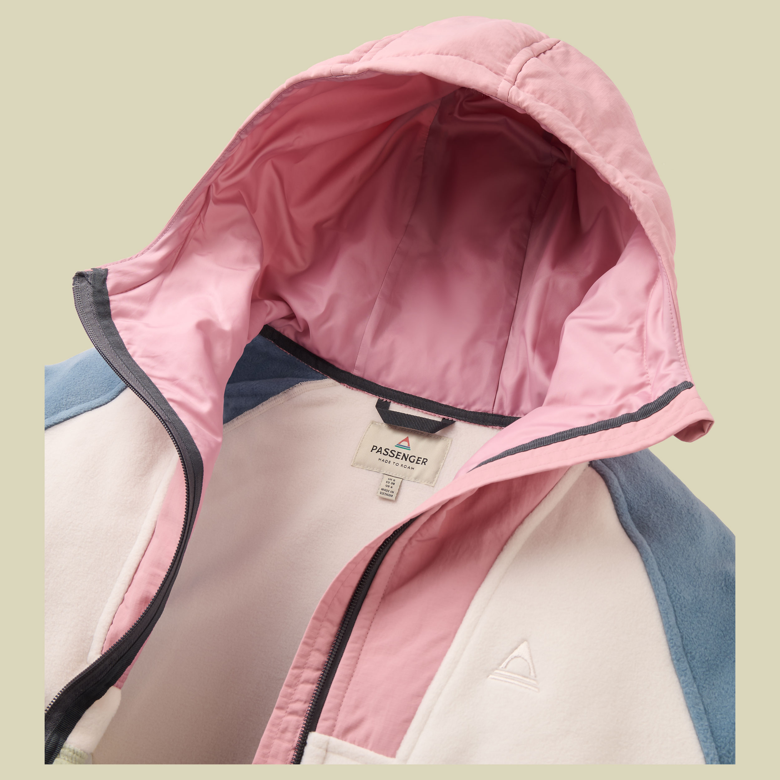 Alexander Full Zip Polar Fleece Women M pink haze/stormy blue