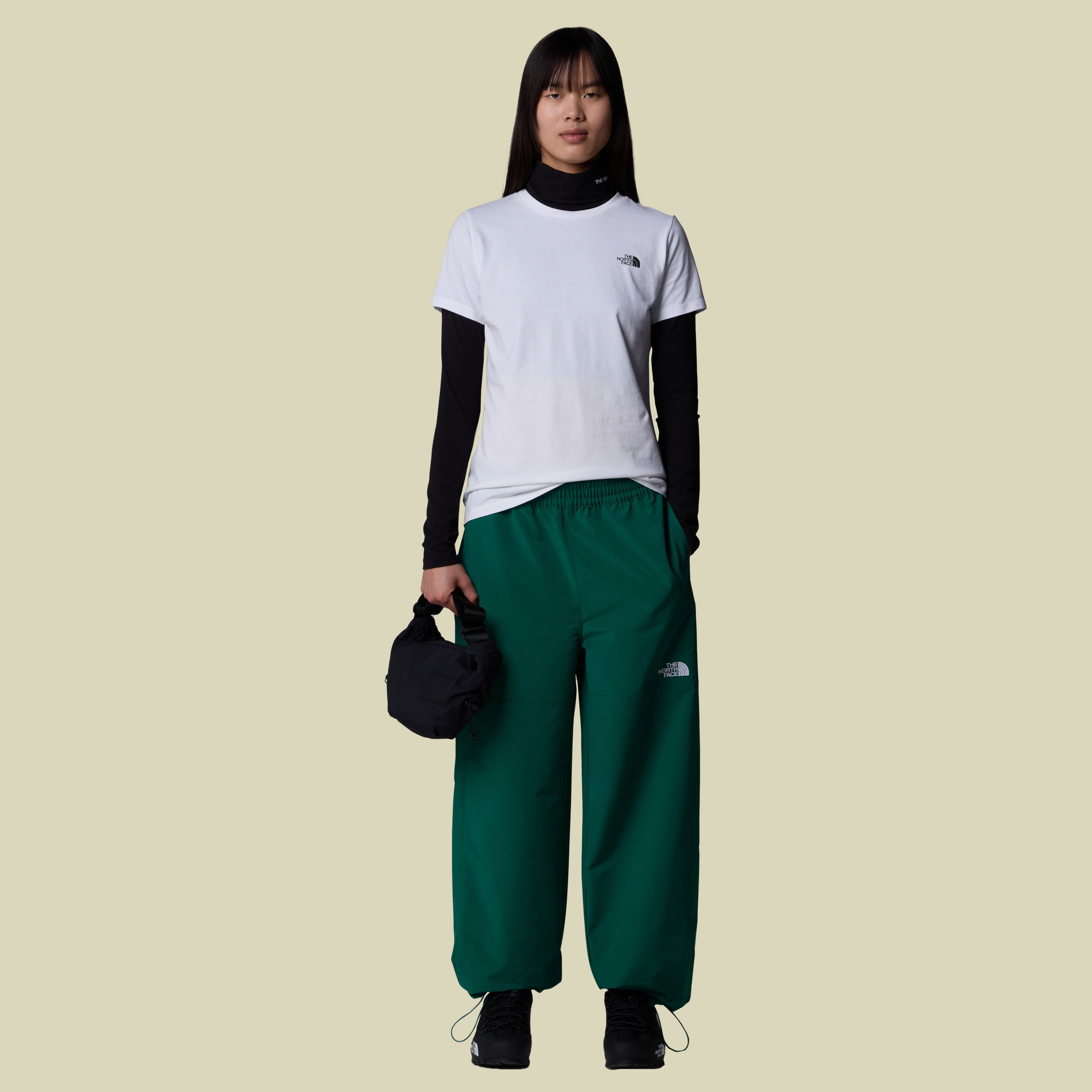 Women S/S Simple Dome Slim Tee XL weiß - TNF white