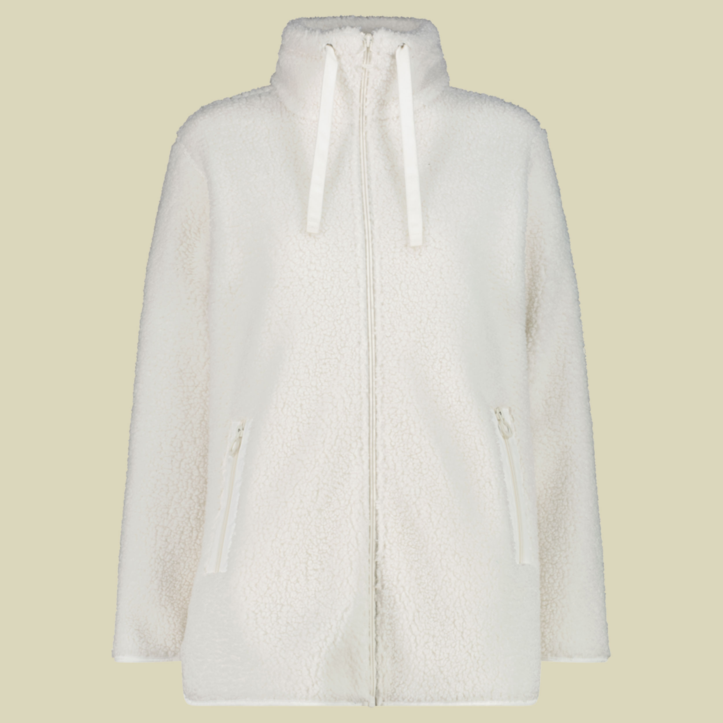 Long Jacket Teddy Fleece Women 36P2906 38 weiß - plaster