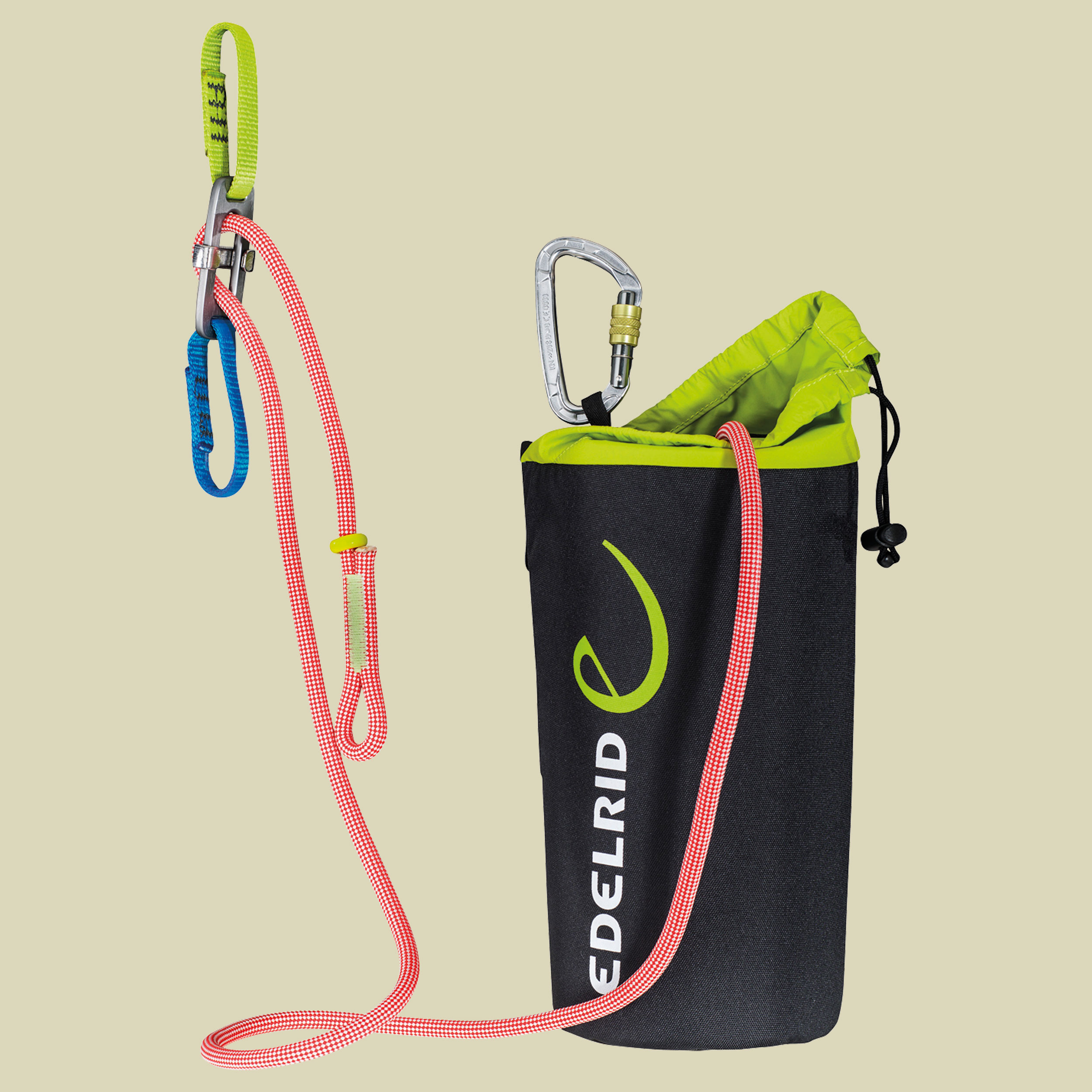 Via Ferrata Belay Kit II 15m Set: Sicherungsplatte und Sicherungsseil