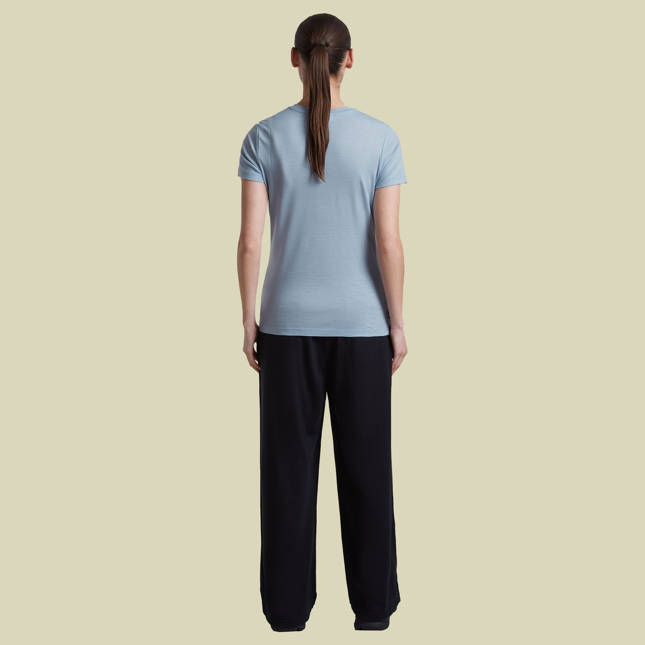 Merino 150 Tech Lite SS Tee IB Stitchline Women XL grau - zinc blue