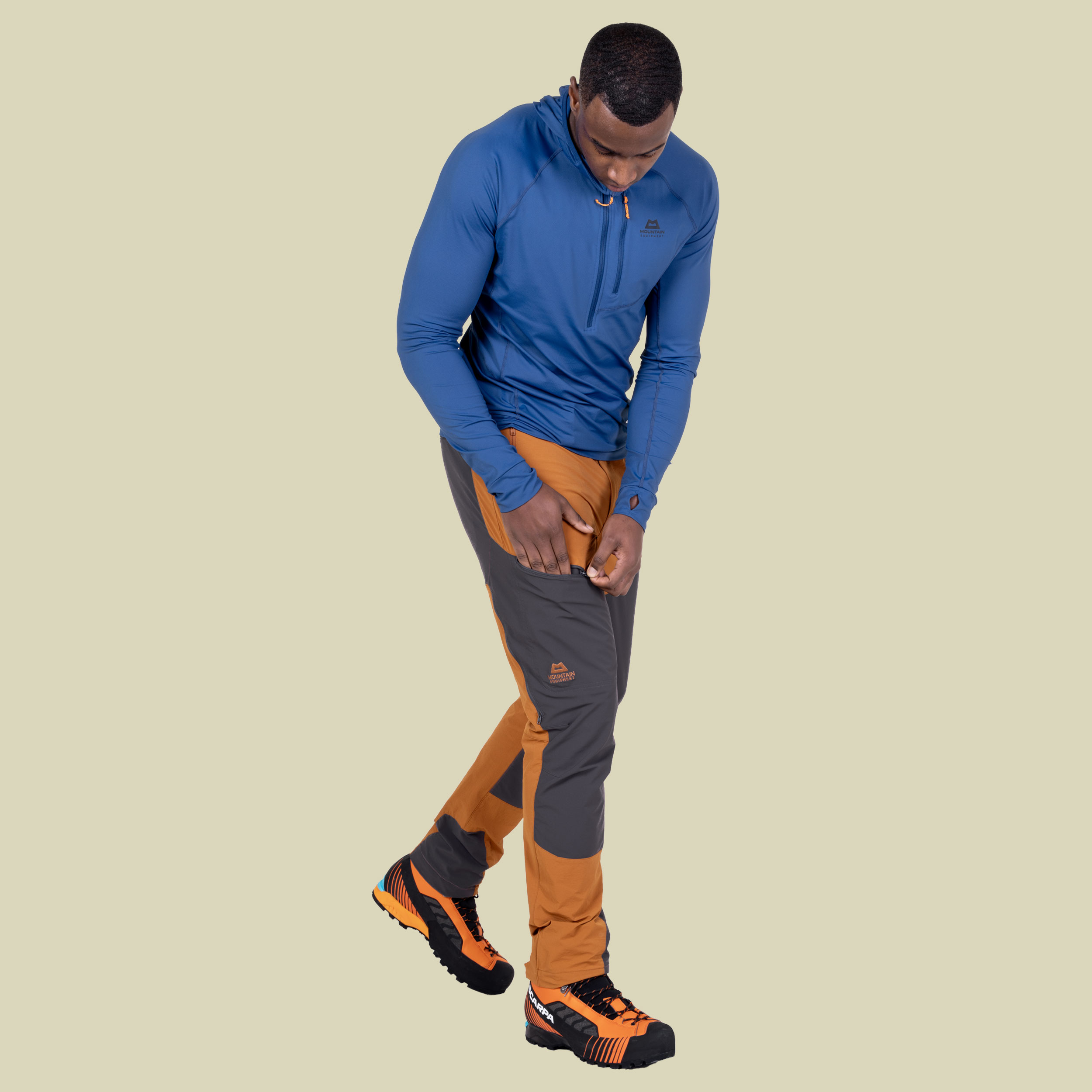Ibex Alpine Pant Men 34 mehrfarbig - Ccafe/anvil grey