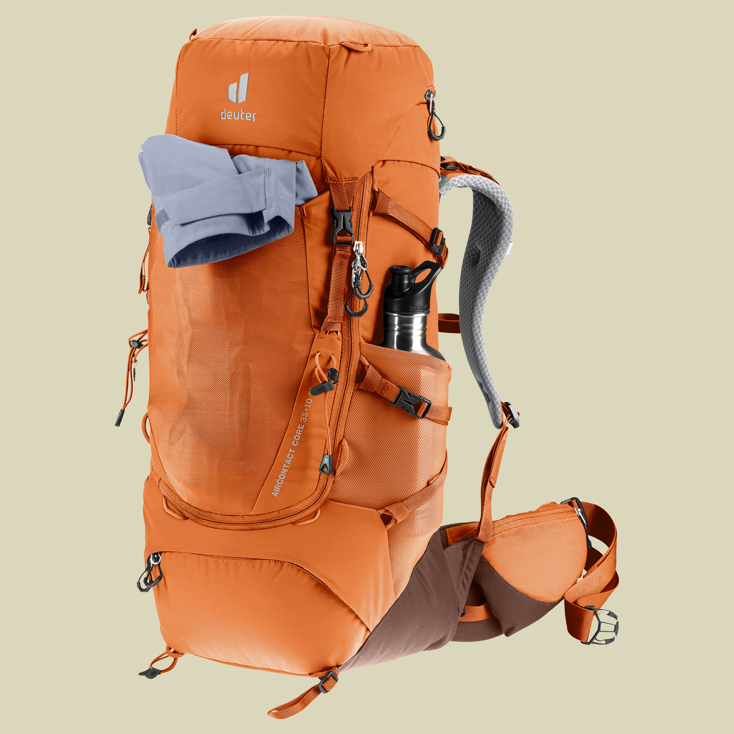 Aircontact Core 35+10 SL braun 35 L + 10 L - Farbe chestnut-umbrau