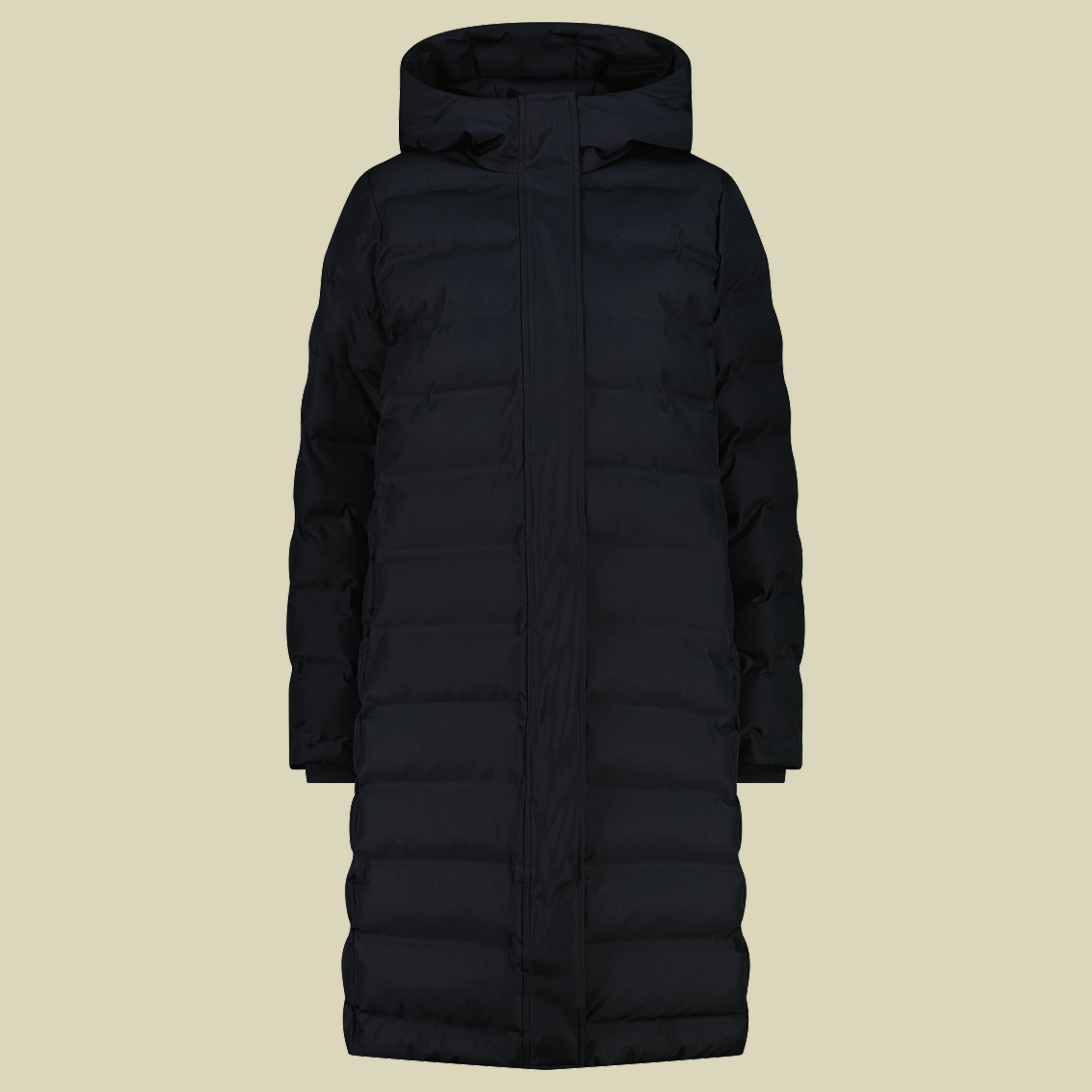 Woman Coat Fix Hood 44 schwarz - Farbe black