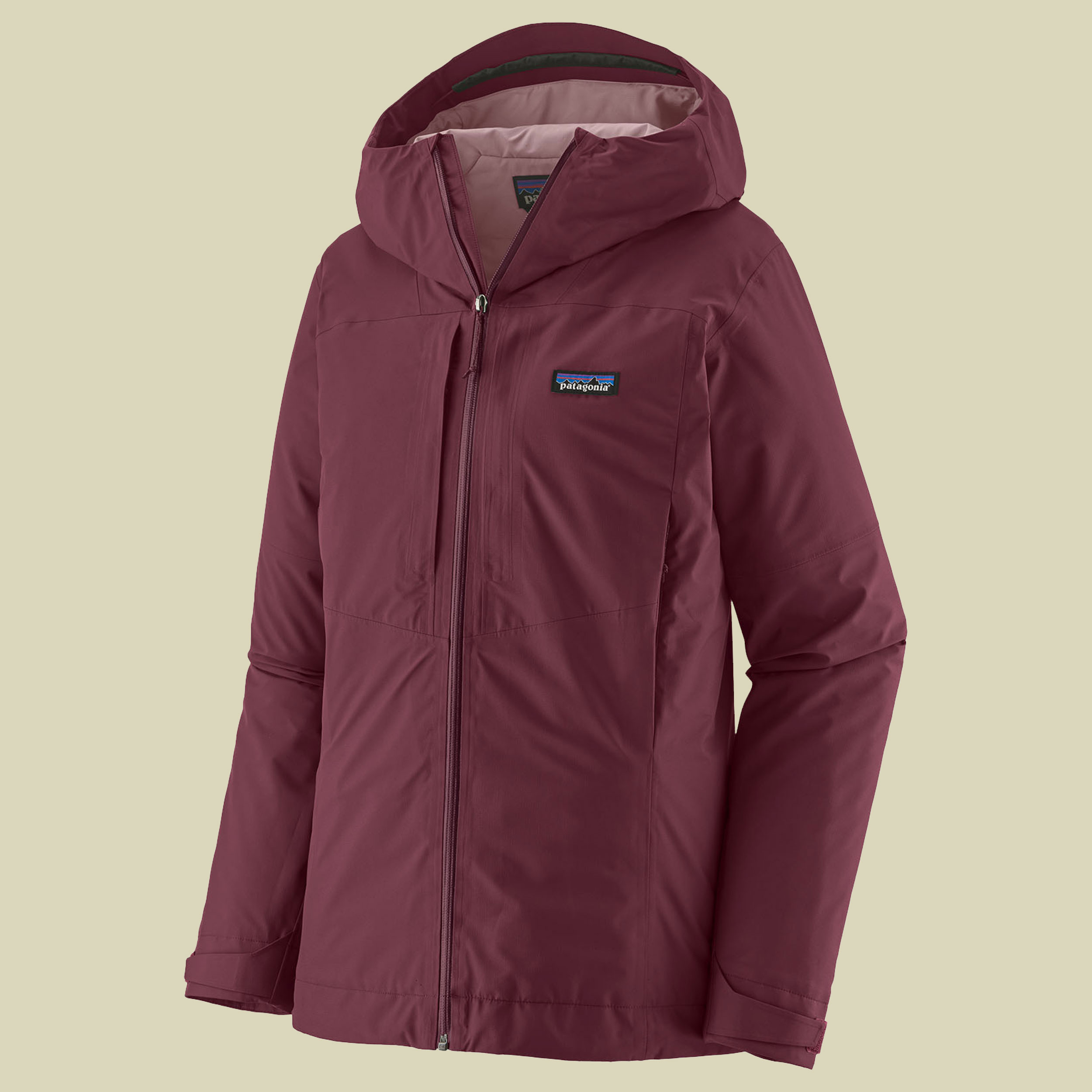 Insulated Boulder Fork Rain Jacket Women L rot - berry fig