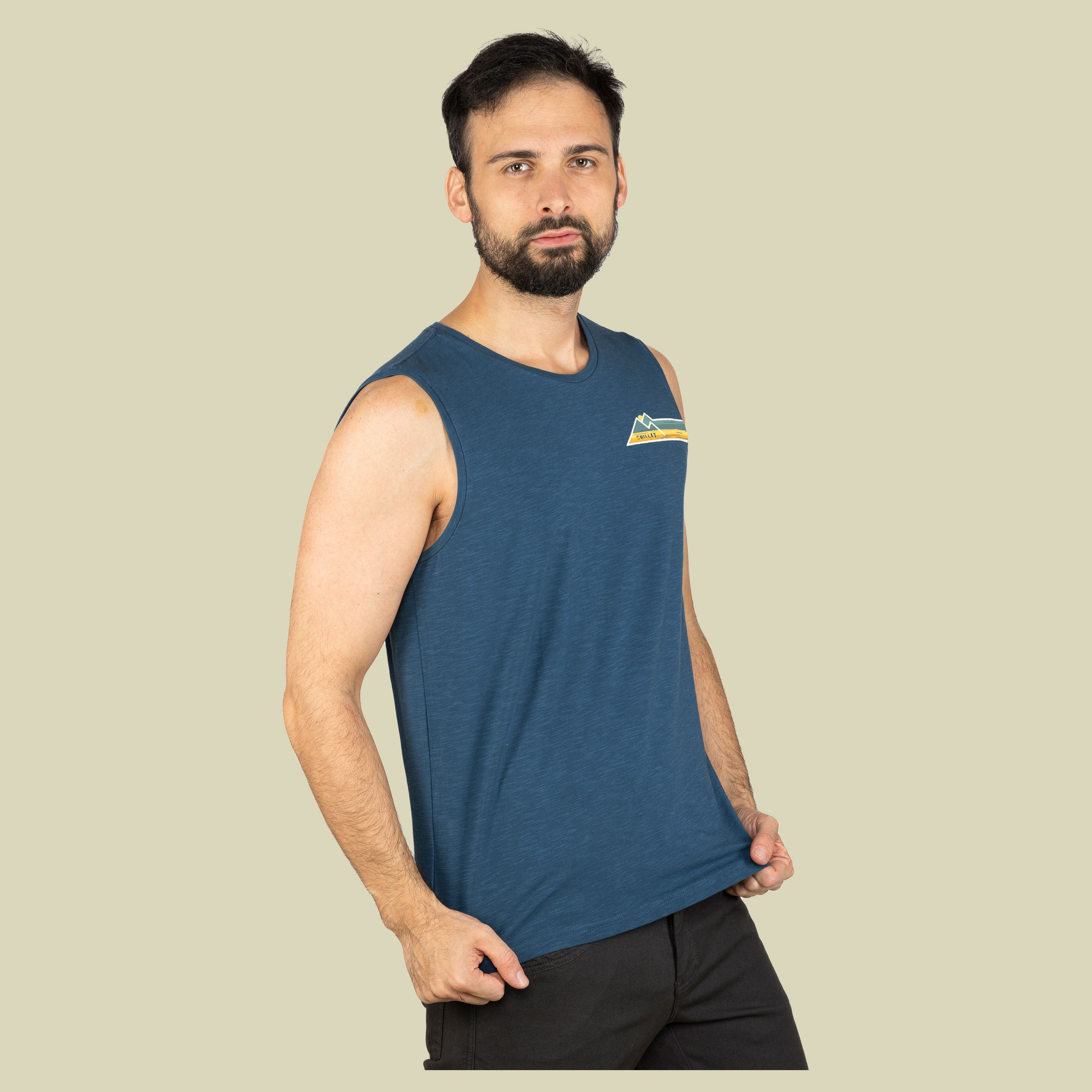 Calanques Mountain Stripes Men XXL blau - Farbe dark blue