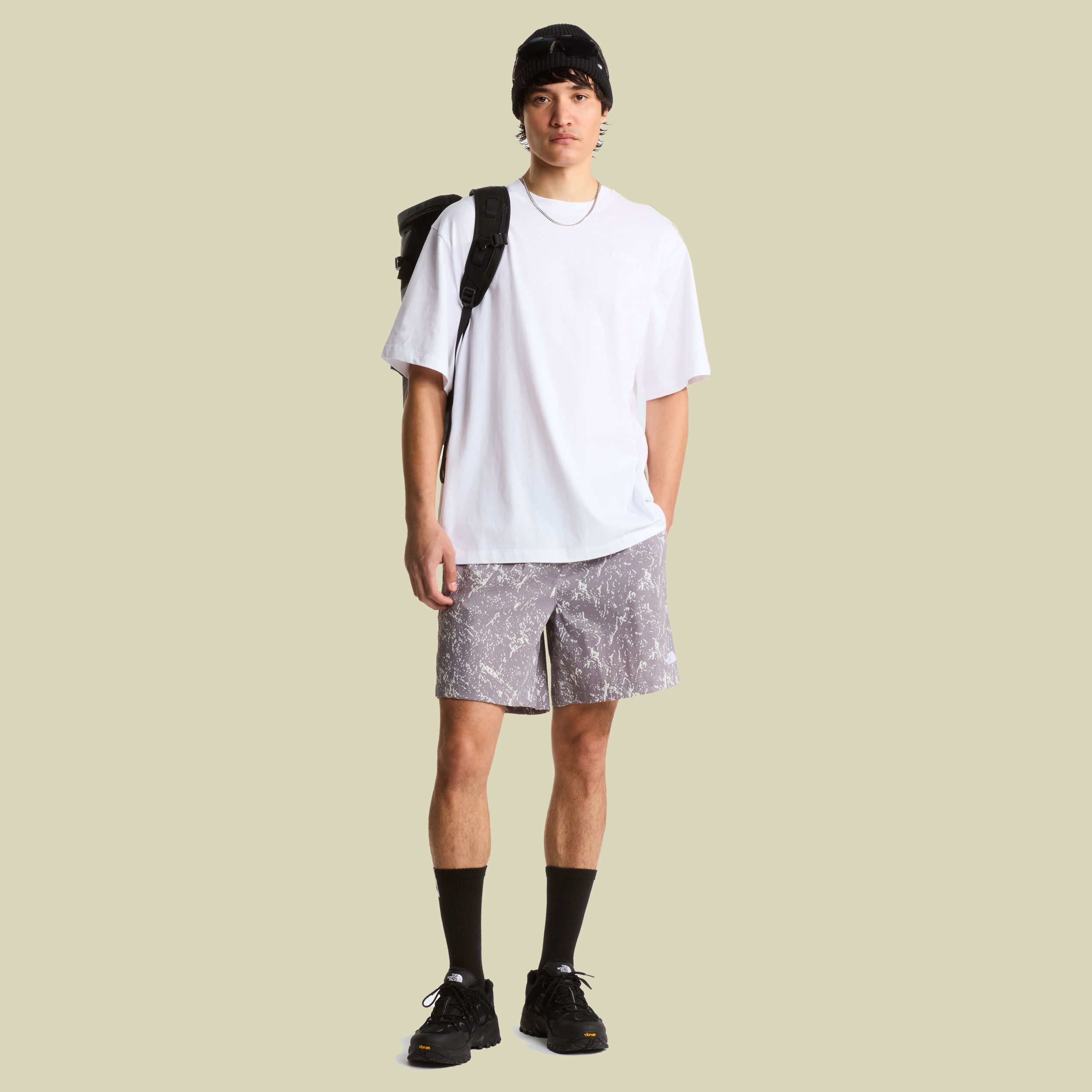 Simple Dome OS SS Tee Man XS weiß - Farbe TNF white