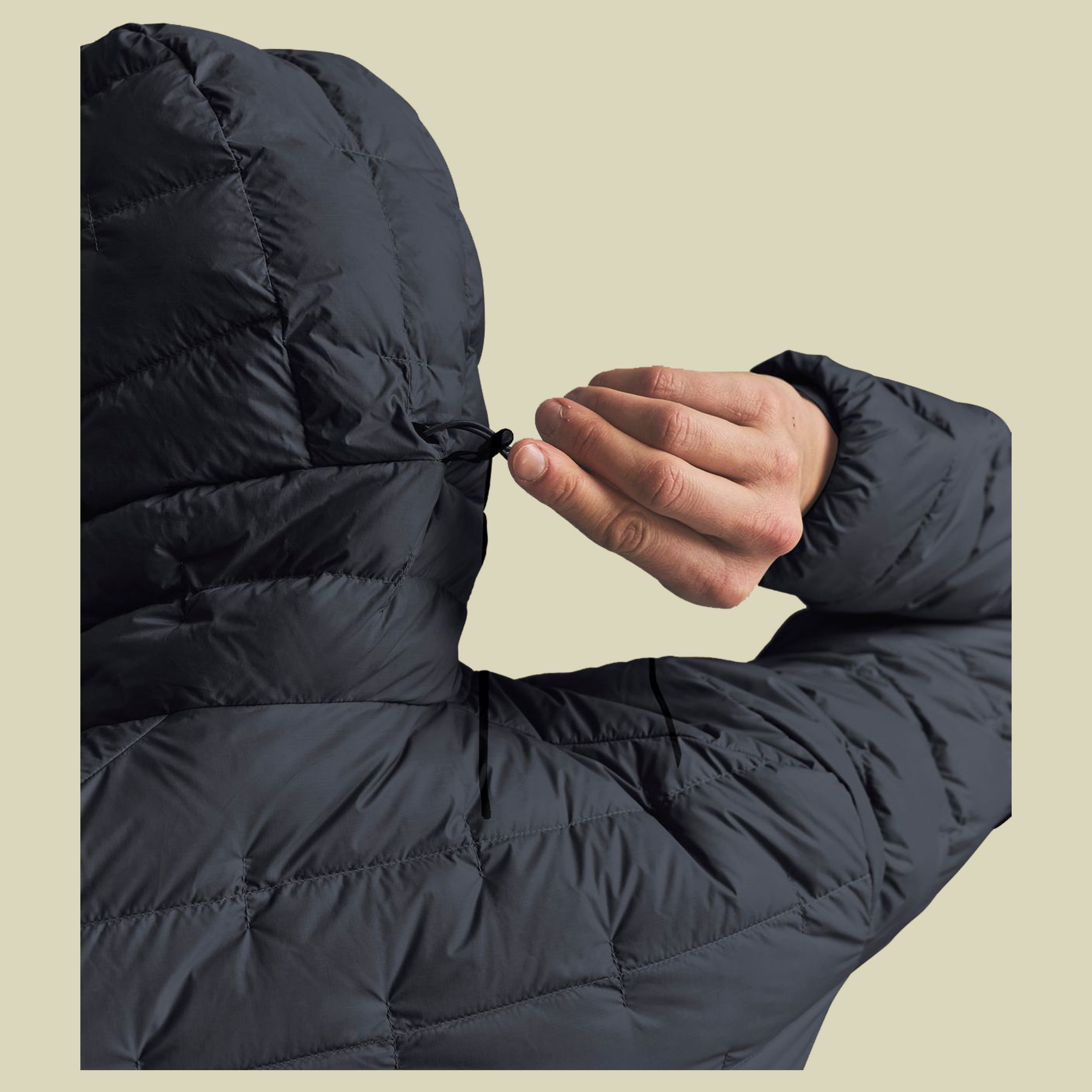Downwool 180 Hooded Jacket Women S schwarz - black raven